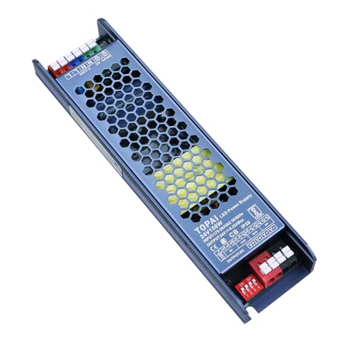 TOPAI LED Netzteil 24V 150W Dimmbar LED Trafo 24V 6.25A Transformator AC 175V-264V auf DC 24V 6.25A Spannungswandler für LED Streifen von TOPAI