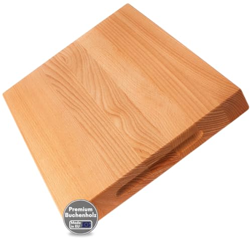 Hackbrett Schneidebrett Made in EU aus Buche 40x30x4 cm Holzbrett Küchenbrett Schneidbett nachhaltig robust Sevierbrett Fleischbrett Brotbett Hackbrett Schneidebrett Made in EU aus Buche 40x30x4 cm Holzbrett Küchenbrett Schneidbett nachhaltig robust Sevierbrett Fleischbrett Brotbett von TOPANBIETER 999