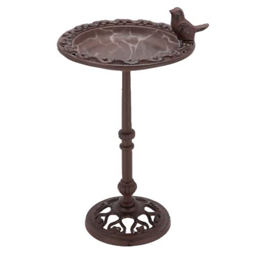 TOPANBIETER 999 Vogeltränke Vogelbad Wassertränke für Wildvögel auf Fuß 39 cm Wasserstelle Futterstelle witterungsbeständig und frostsicher (Rund auf Fuß 39 cm) von TOPANBIETER 999