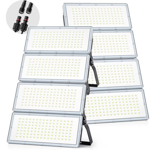 TOPAUBUB LED Strahler Scheinwerfer 230V Außen 400W 40000LM - Superhell 6500K Kaltweiß Flutlichtstrahler LED Fluter Außen, IP66 Wasserdicht Aussenstrahler Aussenleuchte für Garten, Hinterhof(2 Stücke) TOPAUBUB LED Strahler Scheinwerfer 230V Außen 400W 40000LM - Superhell 6500K Kaltweiß Flutlichtstrahler LED Fluter Außen, IP66 Wasserdicht Aussenstrahler Aussenleuchte für Garten, Hinterhof(2 Stücke) von TOPAUBUB