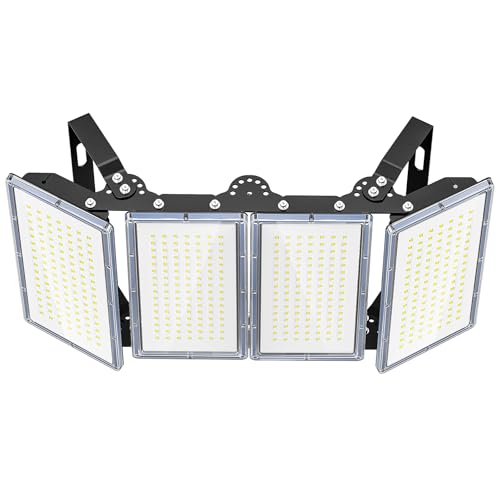 TOPAUBUB 400W LED Strahler Fluter Außen 40000LM 1 Stücke, LED Scheinwerfer 6500K Kaltweiß IP66 Wasserdicht für Garten/Lager/Hofbeleuchtung von TOPAUBUB