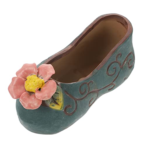 TOPBATHY 1stück Süßer Schuhform Blumentopf Aus Keramik Dekorativer Pflanzer Für Sukkulenten Und Blumen Für Balkon Küche Und Garten Mit Drainagelöchern Für Optimale Bewässerung von TOPBATHY