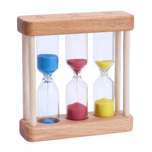 TOPBATHY Sanduhr Minuten Holzrahmen Bunte Sand Uhr Sand Timer Junge Mädchen Spielzeug Schreibtisch Dekoration TOPBATHY Sanduhr Minuten Holzrahmen Bunte Sand Uhr Sand Timer Junge Mädchen Spielzeug Schreibtisch Dekoration von TOPBATHY