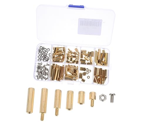 TOPBATHY 1 Satz Brass Column Assortment Kit Teiliges mit Muttern Praktischer Aufbewahrungsbox für Computer Elektronik Beleuchtung von TOPBATHY