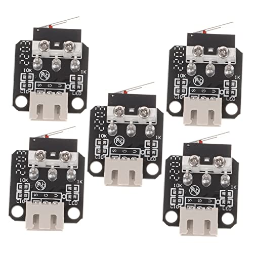 TOPBATHY 1 Satz Limit Switch Zubehör Mikro 3d-drucker-limit Grenze Normalerweise Schalter Mechanisch Für 3d-drucker Zubehör Für 3d-druckerteile Mini Kontrolle Pcb-board Schwarz 5 Stück von TOPBATHY