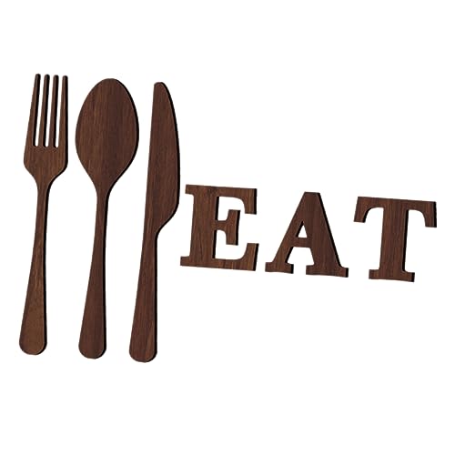 TOPBATHY Wanddekoration Für Zuhause 1 Set Mit Wanddekorationen Für Die Küche Rustikales Eat-Schild Wandkunst von TOPBATHY