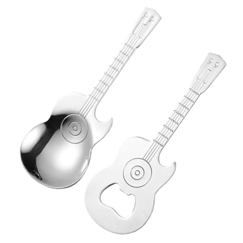 TOPBATHY 1 Satz Multifunktionaler Gitarrenlöffel und Flaschenöffner aus Teiliges mit Kühlschrankmagnet für Getränke Dessert und Kreative Küchenanwendungen TOPBATHY 1 Satz Multifunktionaler Gitarrenlöffel und Flaschenöffner aus Teiliges mit Kühlschrankmagnet für Getränke Dessert und Kreative Küchenanwendungen von TOPBATHY