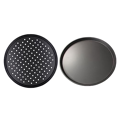 TOPBATHY Runde Backform Pizza Pan Haushalts Backblech Pizzablech Für Küche Backformen Backform Für Zuhause Pizza Zubehör TOPBATHY Runde Backform Pizza Pan Haushalts Backblech Pizzablech Für Küche Backformen Backform Für Zuhause Pizza Zubehör von TOPBATHY