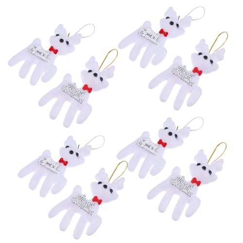 TOPBATHY 1 Satz Teiliges Weihnachtsdekoration Mit Hängenden REH Ornamenten Für Baum Party Und Festlichkeiten Kreative Weihnachtsanhänger Weiß Für Büro Restaurant 10 Stück TOPBATHY 1 Satz Teiliges Weihnachtsdekoration Mit Hängenden REH Ornamenten Für Baum Party Und Festlichkeiten Kreative Weihnachtsanhänger Weiß Für Büro Restaurant 10 Stück von TOPBATHY