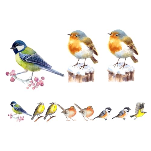 TOPBATHY 1 Satz Vogelkollisionswarnaufkleber Schwelle Vogelabwehr Tür Schutz Fallen Blockierung Auto Alarm Fenster Jalousie Film Außen Blackout Fänger Pvc 12 Stück von TOPBATHY