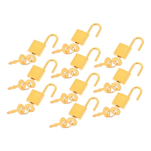 TOPBATHY 1 Satz Zinklegierung Mini Schloss mit Schlüsseln Sicheres und Tragbares Schrankschloss für Möbel und Tagebücher Vielseitig Einsetzbar Gold TOPBATHY 1 Satz Zinklegierung Mini Schloss mit Schlüsseln Sicheres und Tragbares Schrankschloss für Möbel und Tagebücher Vielseitig Einsetzbar Gold von TOPBATHY