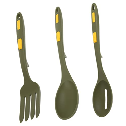 TOPBATHY Silikon Löffel Set Für Kochen Spaghettiheber Pastaheber Mixgabel Mit Schlitz Für Salat Und Andere Gerichte Geeignet Für Küche Camping TOPBATHY Silikon Löffel Set Für Kochen Spaghettiheber Pastaheber Mixgabel Mit Schlitz Für Salat Und Andere Gerichte Geeignet Für Küche Camping von TOPBATHY