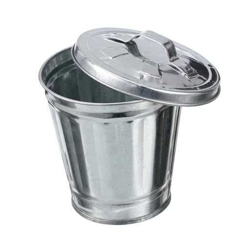TOPBATHY 1 Stück Mini Tischmülleimer mit Deckel Praktischer Abfallbehälter für Schreibtisch Büro Stylischer Abfalleimer Blumenpot oder Stifthalter Kompakt und Vielseitig Einsetzbar von TOPBATHY