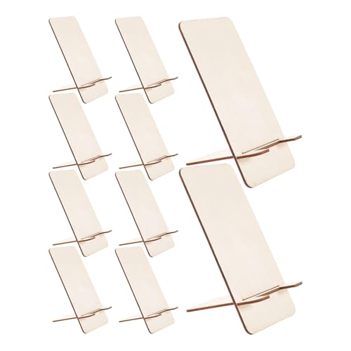 TOPBATHY 10 Stück Abnehmbarer und Tragbarer Handyständer für Büro und Zuhause DIY Tischdekoration für Videos und Anrufe Stabile Unterstützung aus Hochwertigem Holz TOPBATHY 10 Stück Abnehmbarer und Tragbarer Handyständer für Büro und Zuhause DIY Tischdekoration für Videos und Anrufe Stabile Unterstützung aus Hochwertigem Holz von TOPBATHY