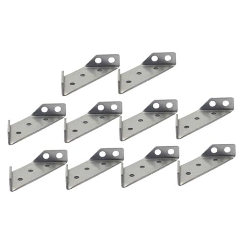 TOPBATHY 10 Stück Edelstahl Profil winkelverbinder Schwerlast Regalhalterungen Möbelverbinder Schraubbar für Wand DIY Montagesystem von TOPBATHY