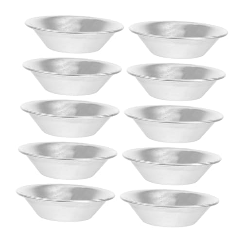 TOPBATHY 10 Stück Eierkuchenformen Puddingbecherformen Törtchenformen Zum Backen Mini Törtchenformen Eierkuchen Backwerkzeug Kleine Törtchenformen Kleine Törtchenpfannen DIY Form von TOPBATHY