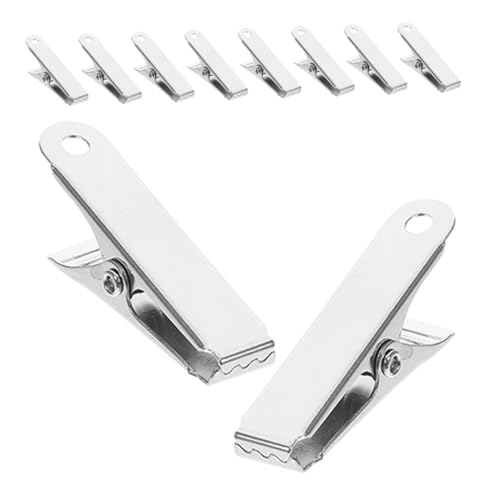 TOPBATHY 10 Stück Mini Metall Krokodilklemmen Silberfarbene Federklemmen für Kabelmanagement DIY Bastelprojekte Büro und Zuhause Robuste Vielseitige Drahtklemmen mit Starker Klemmkraft TOPBATHY 10 Stück Mini Metall Krokodilklemmen Silberfarbene Federklemmen für Kabelmanagement DIY Bastelprojekte Büro und Zuhause Robuste Vielseitige Drahtklemmen mit Starker Klemmkraft von TOPBATHY