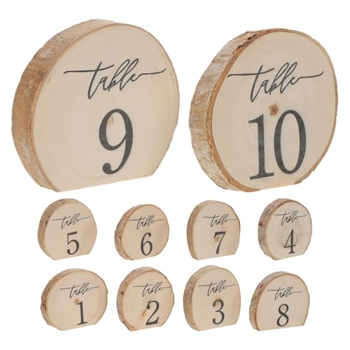 TOPBATHY 10 Stück Rinde Hochzeitstischdekoration Empfangstischnummern Holztischmittelstücke Holzhochzeitstischschilder Rustikale Holzhochzeitsnummern Tischnummernschilder TOPBATHY 10 Stück Rinde Hochzeitstischdekoration Empfangstischnummern Holztischmittelstücke Holzhochzeitstischschilder Rustikale Holzhochzeitsnummern Tischnummernschilder von TOPBATHY