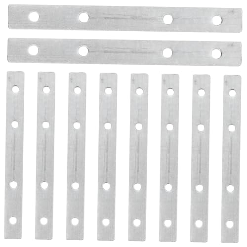 TOPBATHY 10 Stück Teiliges Metall Verbinder für LED Linienleuchten Breiter und Winkelverbinder Einfache Montage Vielseitig für Büro Ausstellungsbeleuchtung Geeignet Silberfarben von TOPBATHY