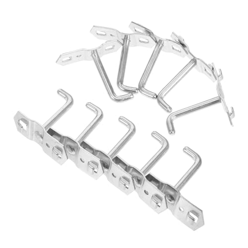 TOPBATHY 10 Stück Teiliges Schwerlast Pegboard Haken Set Metall Stab Robust für Werkzeug Garage Werkstatt Wandaufbewahrung Lochwand Zubehör Organizer von TOPBATHY