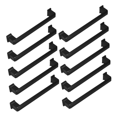 TOPBATHY 10 Stück Vintage Küchenschrankgriffe Retro Schwarz Möbelbeschläge für Kleiderschränke und Schranktüren Elegantes Design und Komfortable Nutzung von TOPBATHY