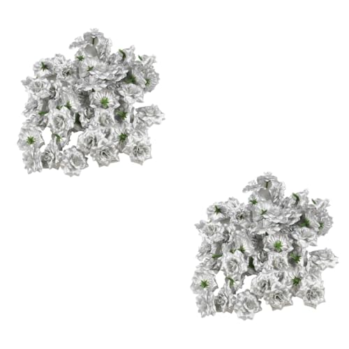 TOPBATHY 100 STK künstliche Rose hochzeitsdeko Rose künstlich gebutagsdeko rosenköpfe falsches Rosenblumenarrangement Blütenköpfe Hochzeit dekorative Rose Rosenblüte für die Hochzeit Silver TOPBATHY 100 STK künstliche Rose hochzeitsdeko Rose künstlich gebutagsdeko rosenköpfe falsches Rosenblumenarrangement Blütenköpfe Hochzeit dekorative Rose Rosenblüte für die Hochzeit Silver von TOPBATHY