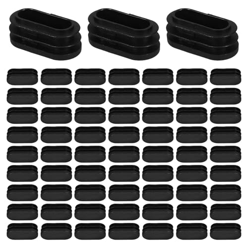 TOPBATHY 100 Stück Ovale Kunststoff Rohrstopfen Schwarze Endkappen für Metallrohre Stabile Möbelbein-abdeckkappen Geräuschreduzierende Schutzkappen für Stuhlbeine Indoor Renovierung TOPBATHY 100 Stück Ovale Kunststoff Rohrstopfen Schwarze Endkappen für Metallrohre Stabile Möbelbein-abdeckkappen Geräuschreduzierende Schutzkappen für Stuhlbeine Indoor Renovierung von TOPBATHY