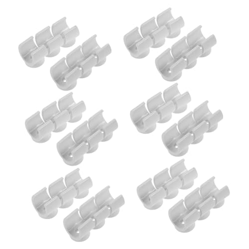 TOPBATHY 100 Stück Teiliges PVC Rohrschellen U förmige Rohrklemmen für Aluminium kunststoffrohre Schnelle Montage Präziser Halt für Wasser Elektroleitungen Weiß Vielseitig Einsetzbar von TOPBATHY