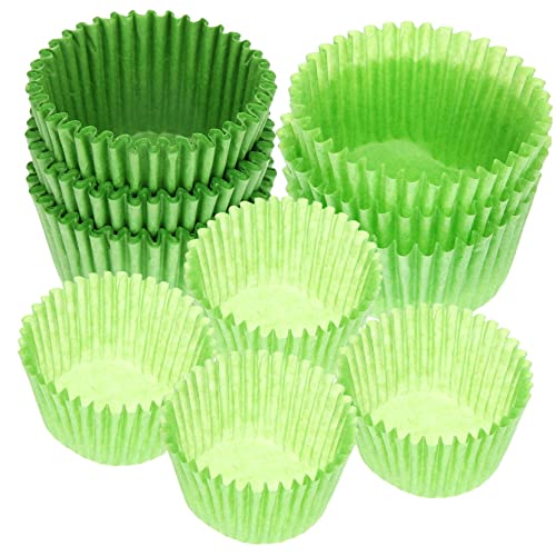 TOPBATHY 1000 Stück Grüne Muffinförmchen Zum St. Patricks Day Große Cupcake-papierförmchen Für Backzubehör von TOPBATHY