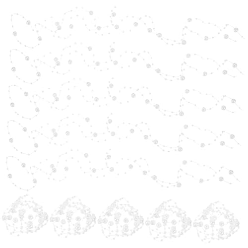 TOPBATHY 10st Weihnachtsvasenfüller Perle Schwimmende Weihnachtsperlen Weihnachtsvasenfüllerperle Schwimmende Vasenperlen Perlen-weihnachtsschnüre Perlenkette Weiß Plastik Gefälschte Perlen von TOPBATHY