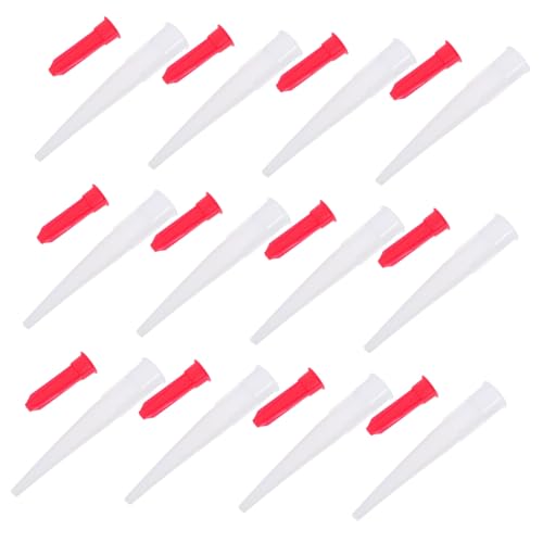 TOPBATHY 12 Satz Teiliges Caulk Applicator Tool aus Robustem Wiederverwendbare Dichtungsdüsen mit Roter Kappe Effizientes Abdichten von Fenstern Fliesen und Glas Einfache Handhabung für TOPBATHY 12 Satz Teiliges Caulk Applicator Tool aus Robustem Wiederverwendbare Dichtungsdüsen mit Roter Kappe Effizientes Abdichten von Fenstern Fliesen und Glas Einfache Handhabung für von TOPBATHY