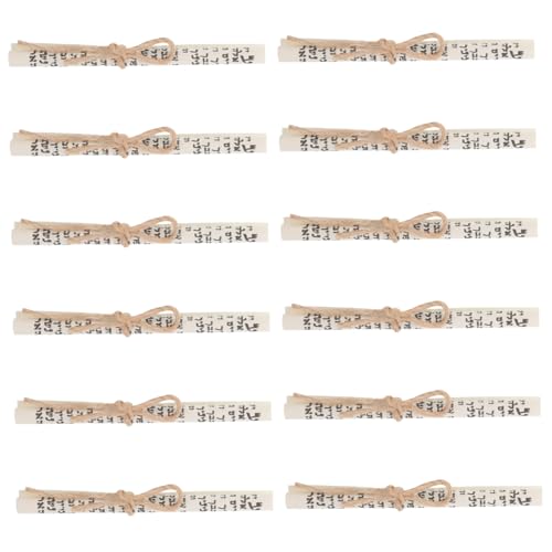 TOPBATHY 12 Stück Teiliges Kleine Mezuzah Schriftrollen mit Hebräischen Segenssprüchen Authentische Jüdische Türdekoration Religiöse Haussegenrolle für Haussegnung Israelisches Judaica von TOPBATHY