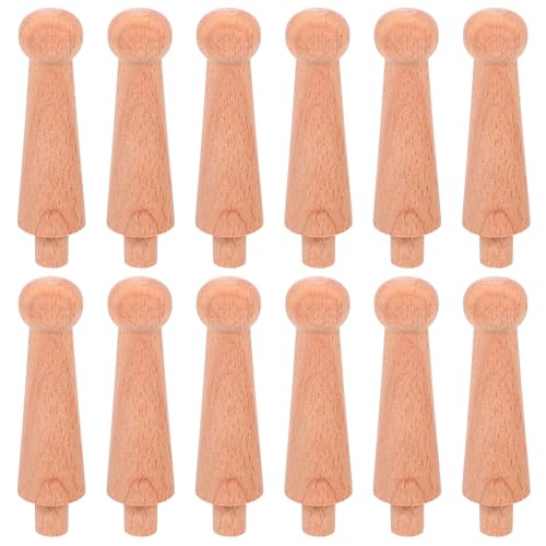 TOPBATHY 12 Stück Unlackierte Holzspindel Baluster Rustikale Holzsäulen für Weinregal Schrank und Möbeldekor Europäischer Stil Kunsthandwerk mit Feinen Holzschnitzereien von TOPBATHY