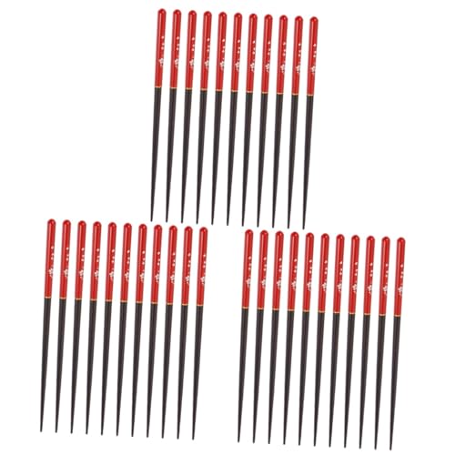 TOPBATHY 3 Sets Elegante Japanische Holzstäbchen Home Geschirr Dauerhafte Sichere Lackierung 6 Paar * 3 von TOPBATHY
