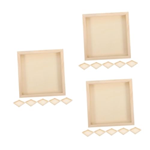 TOPBATHY 18 Stück Teiliges Holztablett Hexaeder Malorganizer Puzzle Ablage Ab Jahren Aufbewahrung und Langlebig TOPBATHY 18 Stück Teiliges Holztablett Hexaeder Malorganizer Puzzle Ablage Ab Jahren Aufbewahrung und Langlebig von TOPBATHY