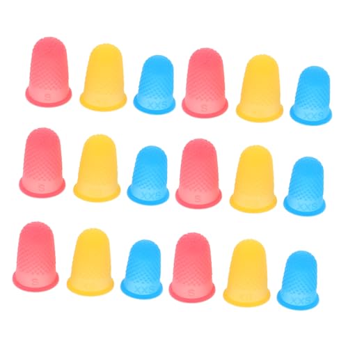 TOPBATHY 18 Stück Wiederverwendbare Rutschfeste Fingerlinge für Schreiben Büro Basteln und Nähen Bunte Wasserdichte Silikon-fingerspitzen-schützer für Präzises Arbeiten TOPBATHY 18 Stück Wiederverwendbare Rutschfeste Fingerlinge für Schreiben Büro Basteln und Nähen Bunte Wasserdichte Silikon-fingerspitzen-schützer für Präzises Arbeiten von TOPBATHY