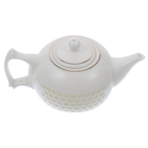 TOPBATHY 1Stk Teekessel lila Ton Teekocher Induktion Wasserkocher japanischer teekessel Herd Wasserkocher kaffeevollautomaten Teegeschirr aus Keramik Wasserkocher aus Keramik Weiß von TOPBATHY