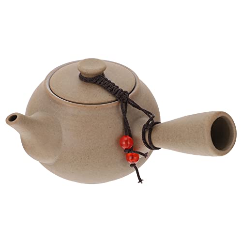 TOPBATHY 1Stk Topf mit Seitengriff aus Steinzeug Retro- Herd Wasserkocher Teesieb Japanese teapot Tee-Kanne mit Seitengriff langlebige Rohe Keramik Steingut Brown TOPBATHY 1Stk Topf mit Seitengriff aus Steinzeug Retro- Herd Wasserkocher Teesieb Japanese teapot Tee-Kanne mit Seitengriff langlebige Rohe Keramik Steingut Brown von TOPBATHY