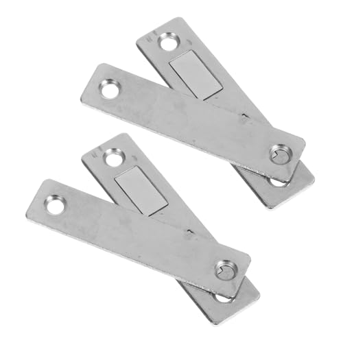 TOPBATHY 2 Paare Magnetischer Türschnapper Unsichtbare Türstopper mit Selbstklebendem Schraubmontage für Küchenschränke Garderoben Langlebig Elegant von TOPBATHY
