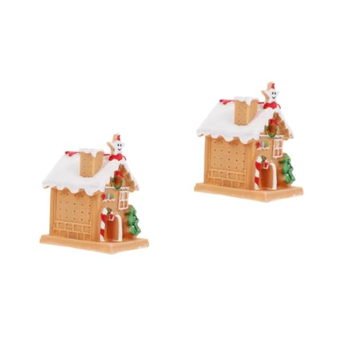 TOPBATHY 2 STK Ornamente Deck Grüne Dekoration Kleines Haustablett AST Lampenschirm Plattform Paillette Kronleuchter Topper Aus Oblatenpapier Gipfel Programme Monitorständer Em Yellow Harz von TOPBATHY