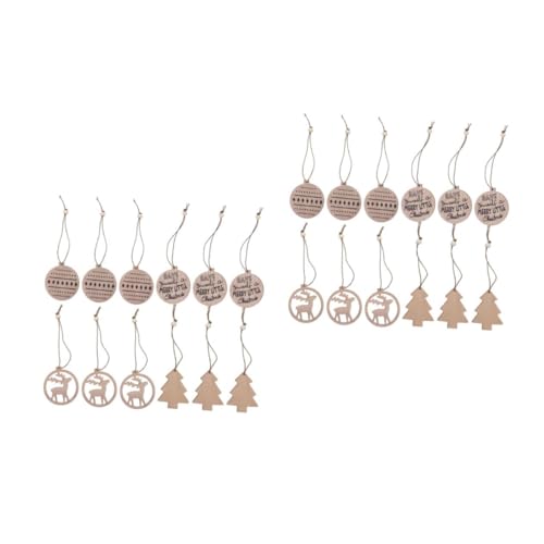 TOPBATHY 2 Sätze Holz Weihnachtsdekorationen Hängende Für Weihnachtsbaum DIY Bastelprojekte Festliche Anlässe Schnur Zum Aufhängen Stück * 2 TOPBATHY 2 Sätze Holz Weihnachtsdekorationen Hängende Für Weihnachtsbaum DIY Bastelprojekte Festliche Anlässe Schnur Zum Aufhängen Stück * 2 von TOPBATHY