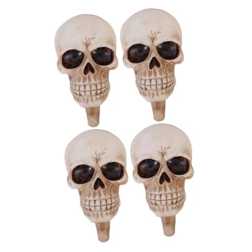 TOPBATHY 2 Sätze Skull Wandhaken Set Kreative Halloween Dekoration Wandmontierte Schlüsselhalter Mit Realistischem Schädel Design Langlebig Aus Hochwertigem Harz Für Zuhause Und 2 Stück * 2 TOPBATHY 2 Sätze Skull Wandhaken Set Kreative Halloween Dekoration Wandmontierte Schlüsselhalter Mit Realistischem Schädel Design Langlebig Aus Hochwertigem Harz Für Zuhause Und 2 Stück * 2 von TOPBATHY