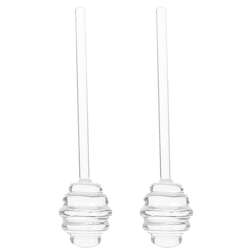 TOPBATHY Wiederverwendbare Glas HonigrüHrstäBchen 2 StüCk Transparent Ideal FüR Honig Marmelade Und Sirup Praktisches KüChenaccessoire FüR Zuhause TOPBATHY Wiederverwendbare Glas HonigrüHrstäBchen 2 StüCk Transparent Ideal FüR Honig Marmelade Und Sirup Praktisches KüChenaccessoire FüR Zuhause von TOPBATHY