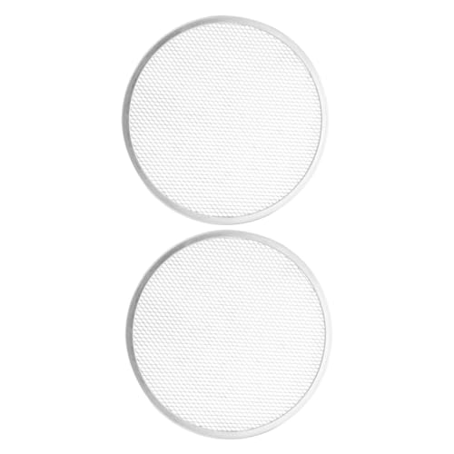 TOPBATHY 2 Stück Aluminium Pizzablech Rund Perforiert Backblech Pizzabackblech Antihaft Mehrzweck Backblech für Pizzaofen Küche Gastronomie TOPBATHY 2 Stück Aluminium Pizzablech Rund Perforiert Backblech Pizzabackblech Antihaft Mehrzweck Backblech für Pizzaofen Küche Gastronomie von TOPBATHY