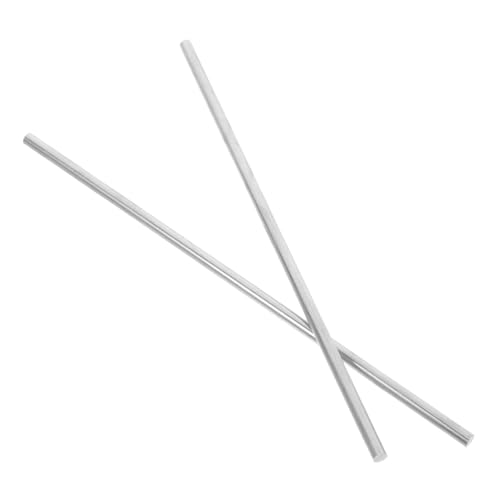 TOPBATHY 2 Stück Aluminium Wärmeübertragungsstäbe für Wissenschaftslabore Runde Aluminiumstäbe zur Demonstration von Wärmeleitung Physikunterricht Experimenten von TOPBATHY