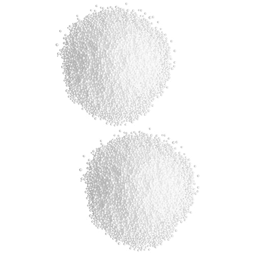 TOPBATHY 2 Stück Bean Bag Filler Foams Leichtgewichtige Perlen Sitzsackfüllung für DIY Kissen Polster Bastelprojekte Vielseitige Füllung für Sitzsäcke Kissen Puppen und Dekoration von TOPBATHY