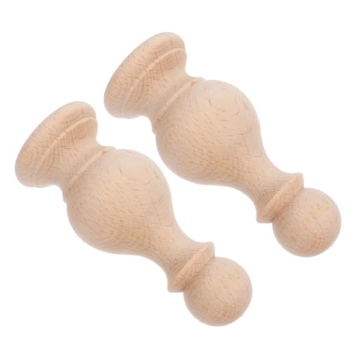 TOPBATHY 2 Stück Dekorative Holzfinials Unbehandelte Holzstücke für DIY Projekte Vielseitig Einsetzbar für Möbel Wohnkultur Holzschnitzerei für Bettpfosten TOPBATHY 2 Stück Dekorative Holzfinials Unbehandelte Holzstücke für DIY Projekte Vielseitig Einsetzbar für Möbel Wohnkultur Holzschnitzerei für Bettpfosten von TOPBATHY