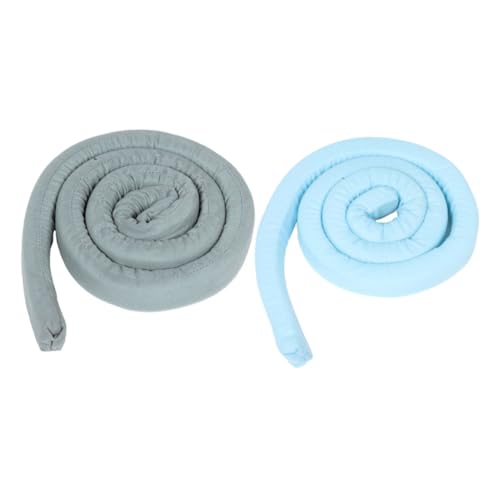 TOPBATHY Bettlückenfüller Kissen 2 Stück 200cm Matratzen Füller Für Kopfteil Grau/blau Soft Anpassbar Für Bettritzen Und Wände Verhindert Das Herunterfallen Von Gegenständen von TOPBATHY