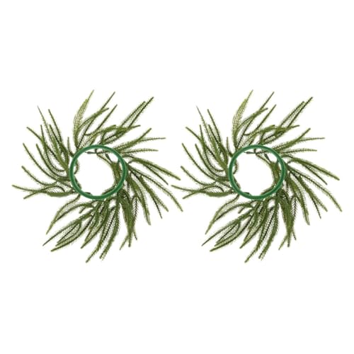 TOPBATHY 2 Stück Norfolk Kranz für Festtagsdekoration Kerzenständer für Tischmittelpunkt und Hochzeitsfeiern TOPBATHY 2 Stück Norfolk Kranz für Festtagsdekoration Kerzenständer für Tischmittelpunkt und Hochzeitsfeiern von TOPBATHY