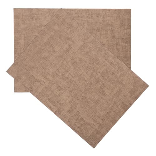 TOPBATHY 2 Stück PU Platzset Wasserfest und Ölresistent Reversible Tischmatten für Esszimmer für Hochzeiten und Partys Pflegeleichtes Design von TOPBATHY